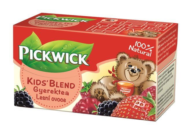 Pickwick Ovocný čaj, 20x2 g, "Detský čaj", lesná zmes